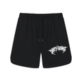 "Dirty Goons" Black & White Combat Mesh Shorts