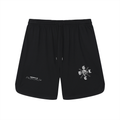 "DGLC" Black & White Combat Mesh Shorts