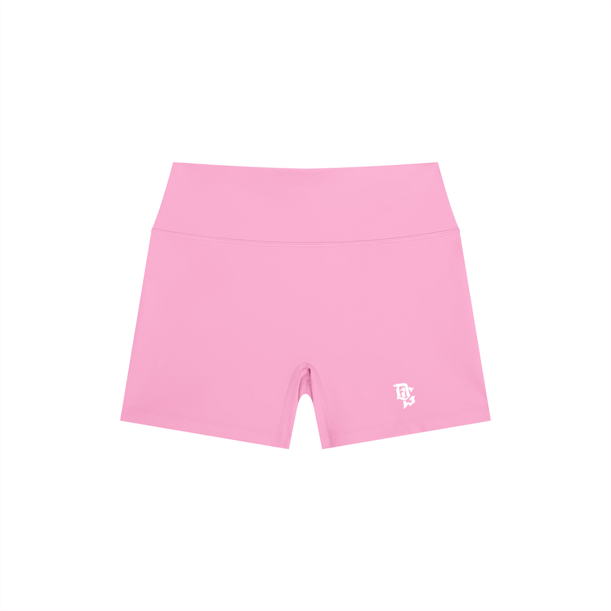 Women’s "DG" Pink & White High Rise Shorts