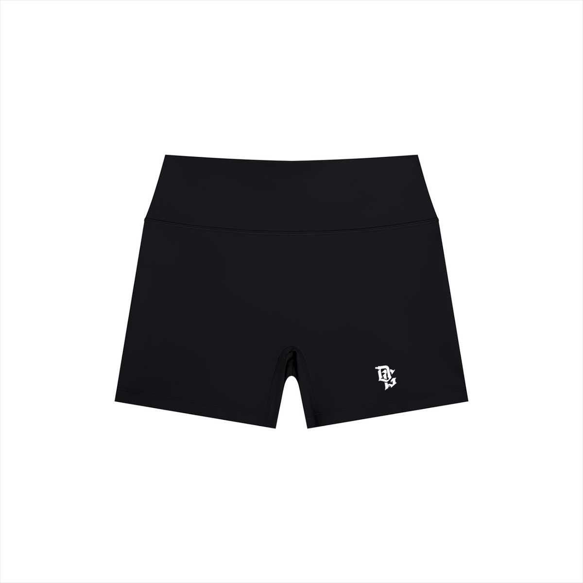 Women’s "DG" Black & White High Rise Shorts