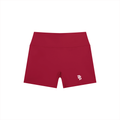 Women’s "DG" Red & White High Rise Shorts