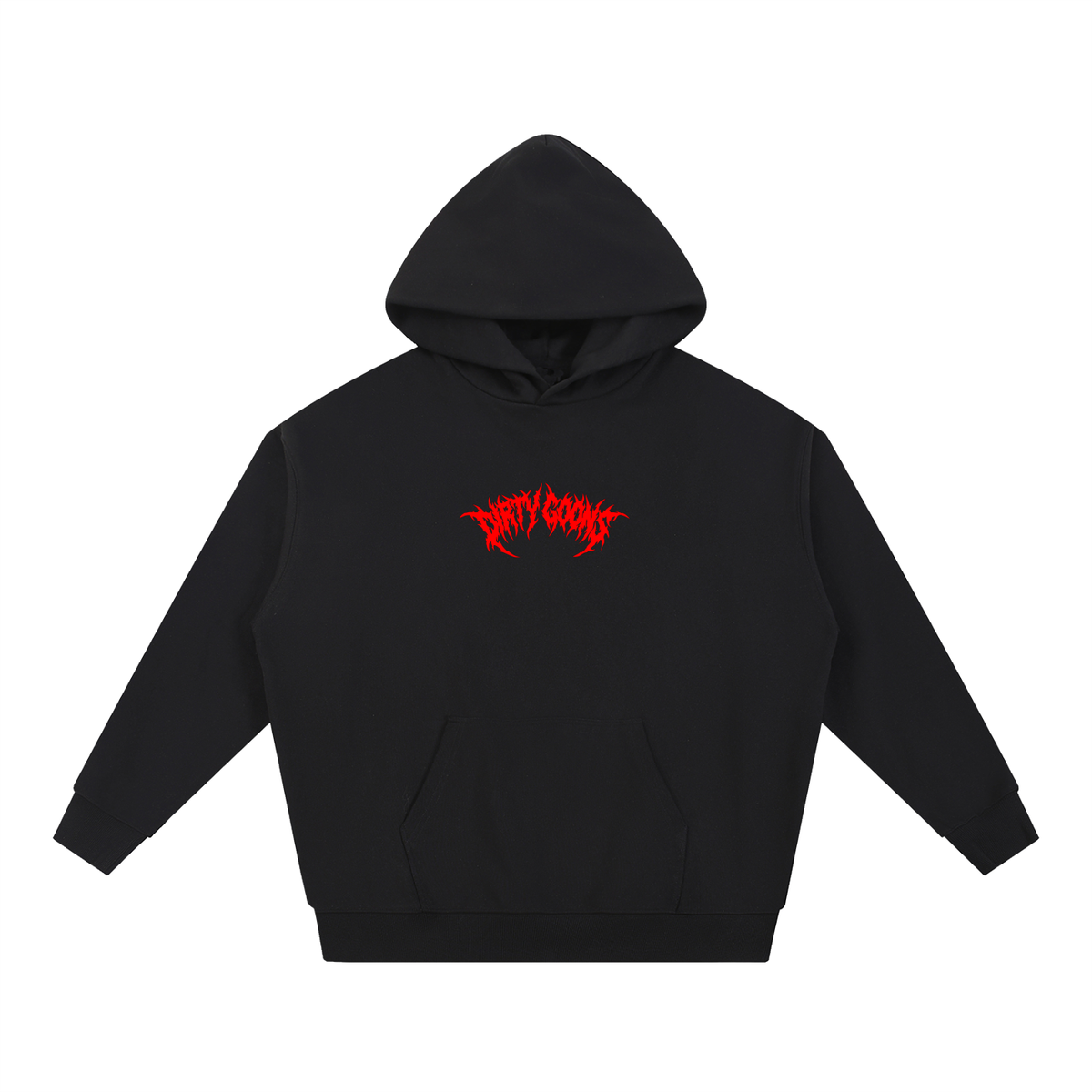 "Dirty Goons" Black & Red Heavyweight Hoodie