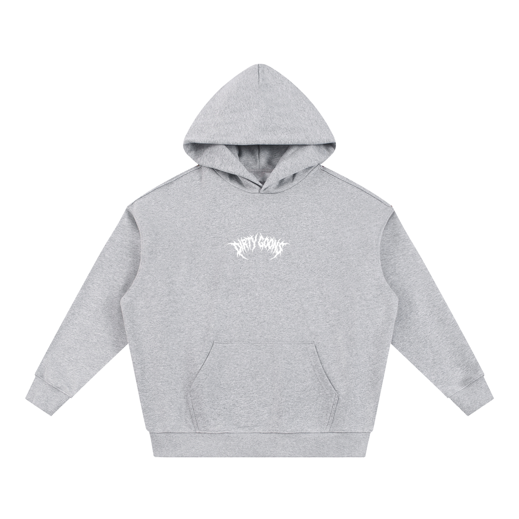 "Dirty Goons" Gray & White Heavyweight Hoodie