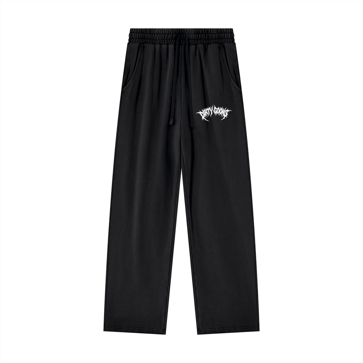 Unisex "Dirty Goons" Black & White Heavyweight Sweatpants
