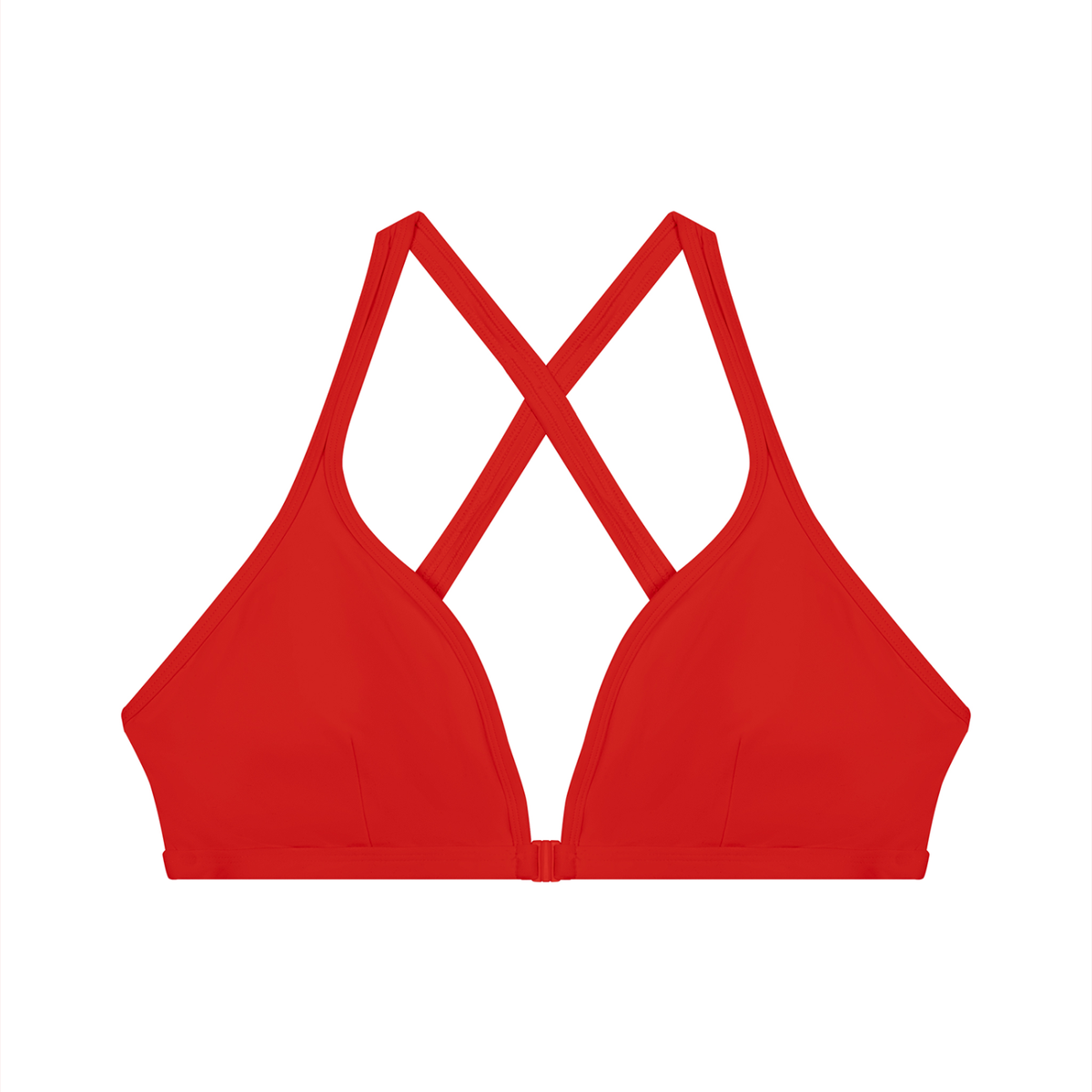 Women’s "DG" Red & White V-Neck Sport Bra
