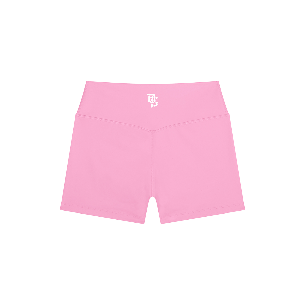 Women’s "DG" Pink & White High Rise Shorts
