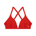 Women’s "DG" Red & White V-Neck Sport Bra