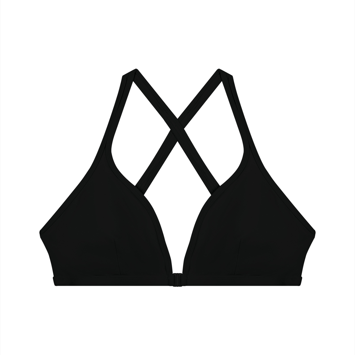 Women’s "DG" Black & White V-Neck Sport Bra