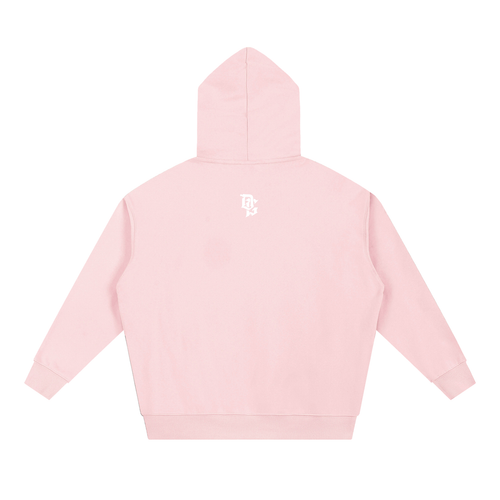 "Dirty Goons" Pink & White Heavyweight Hoodie