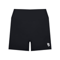 Women’s "DG" Black & White High Waisted Biker Shorts